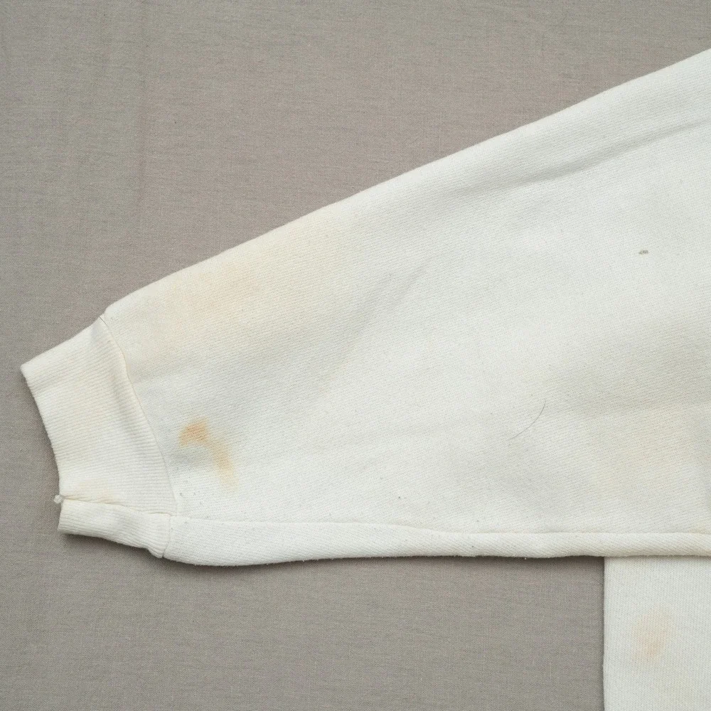Vintage 90s USA Made Nike Spellout Crewneck Sweatshirt White Distressed XXL‎